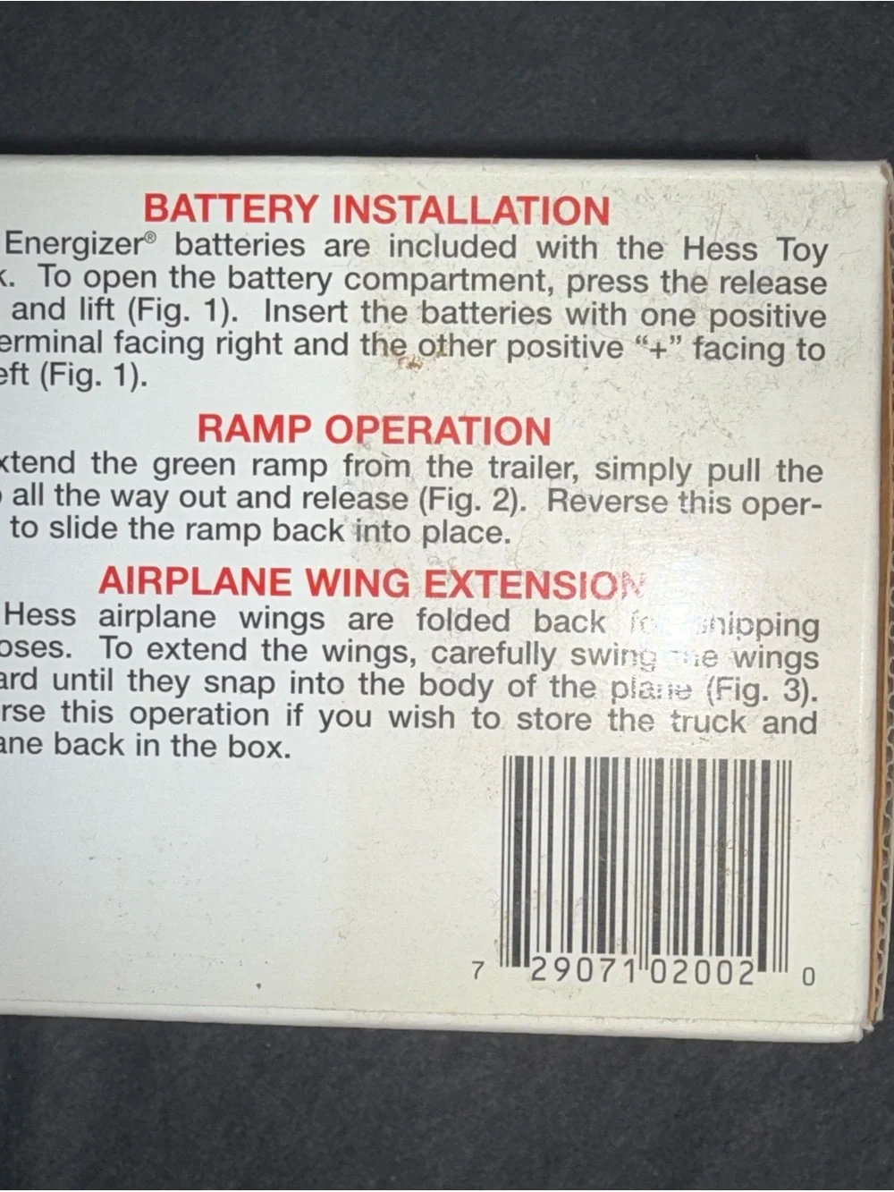 Vintage Hess Toy Truck Airplane NIB 2002 Y2K